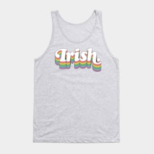 Irish /// Retro Typography Design Tank Top